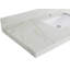 Meuble-lavabo sur pied simple 36 po avec plateau en quartz Alys
