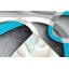 Tapis gris / turquoise à motif abstrait Mccampbell-31653832