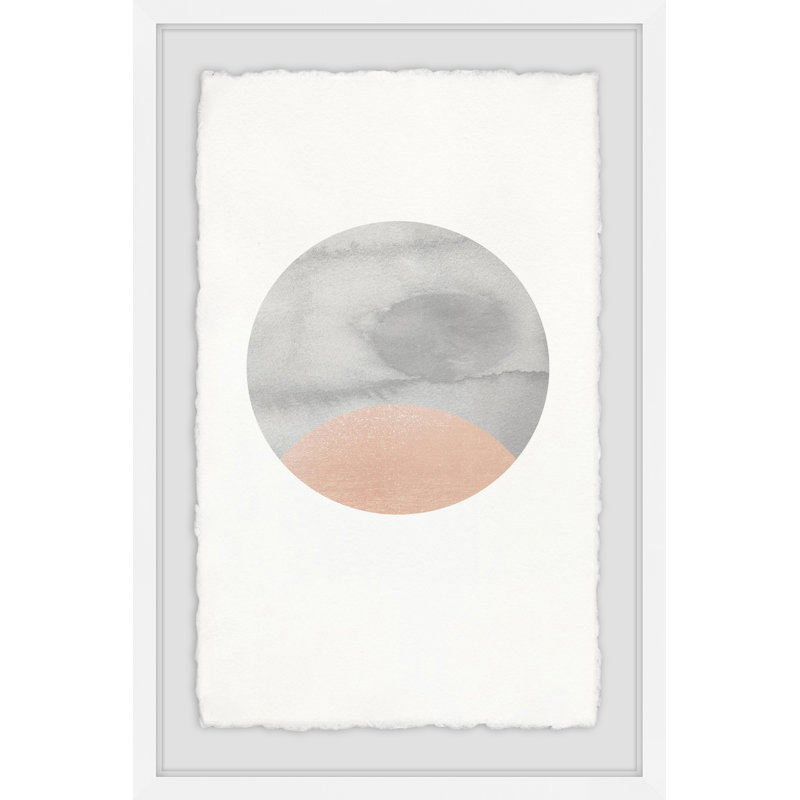 « minime griseo », reproduction de peinture à l’aquarelle encadrée, H 45 po x l 30 po x P 1,5 po