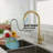 Touch Kitchen Faucet With Pull Down Sprayer-118388157