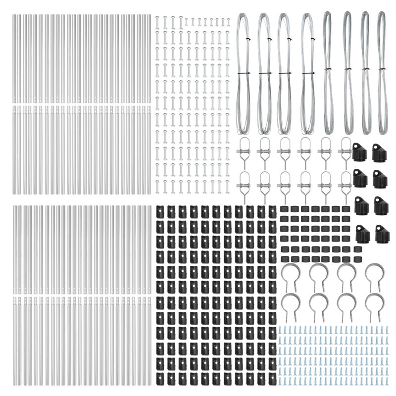 150 cm H x 3.2 cm W Steel Fencing Kits Fencing