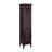 Benicio Freestanding Linen Accent Tower Cabinet with Faux Louvred Doors and Adjustable Shelf-355537212