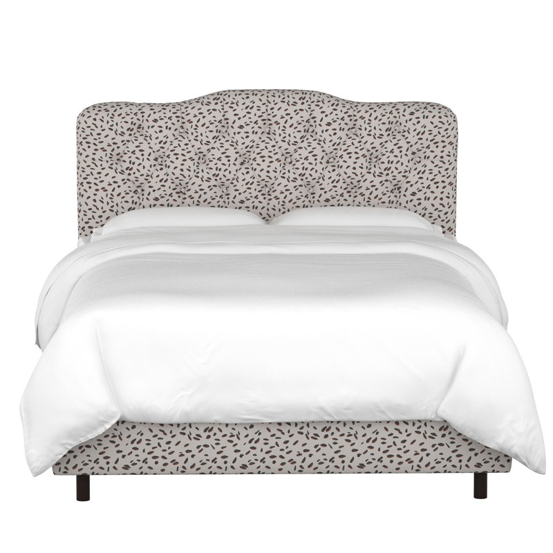 Merlo Upholstered Standard Bed, Full, Shaana Indigo Oga
