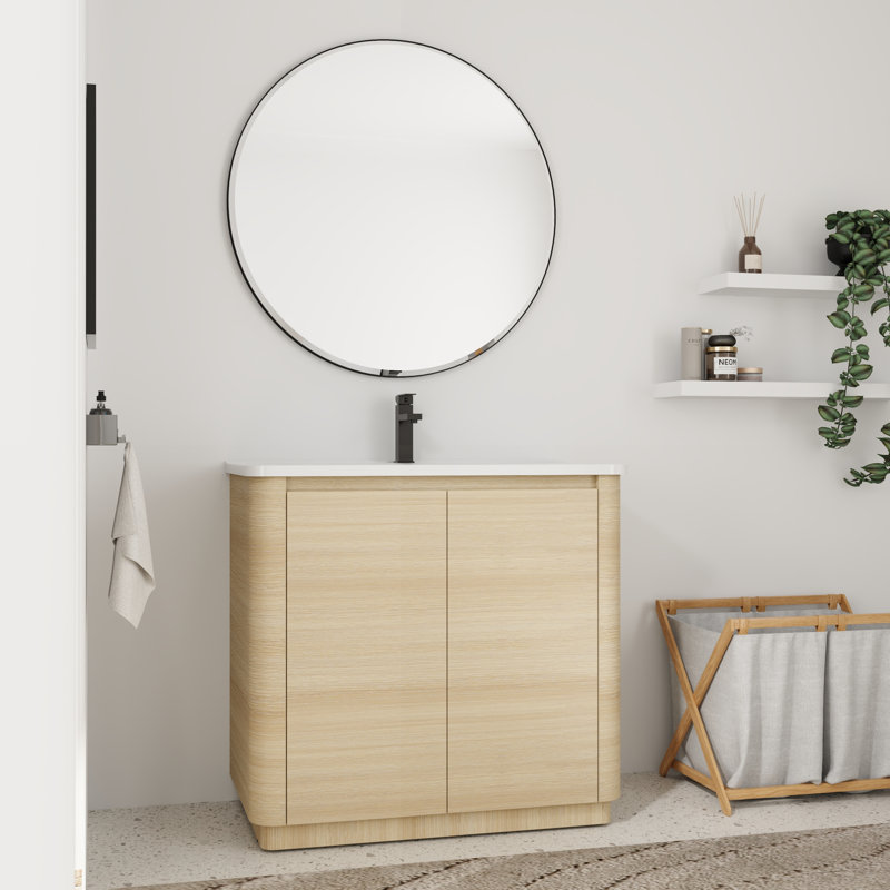 Meuble-lavabo simple 36 po avec comptoir en céramique 36 po, 36''
