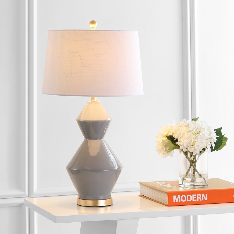 Hager Table Lamp, Gray