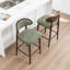 Tabouret de comptoir en bois massif-354948240