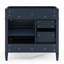 Meuble-lavabo de salle de bain sans lavabo supérieur, armoire de rangement de salle de bain avec tiroirs et tiroir basculant-125034082