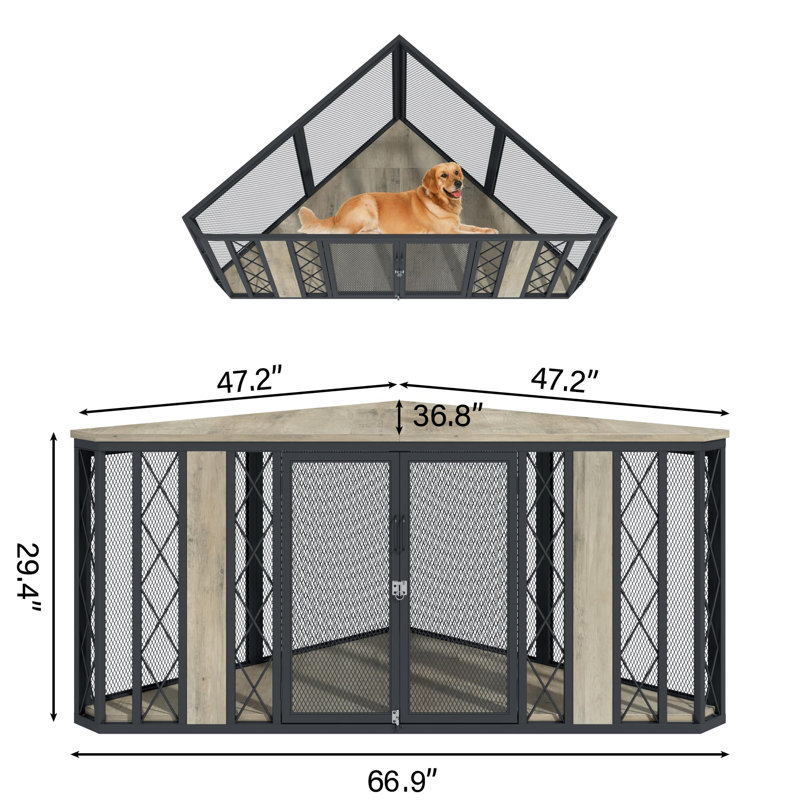 Meuble de rangement 67 po, Grey
