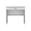 Bureau d'écriture avec tiroir et tablette inférieure, l 31,5 po x P 19,6 po, bois d'ingénierie au fini blanc-130076264-130076260