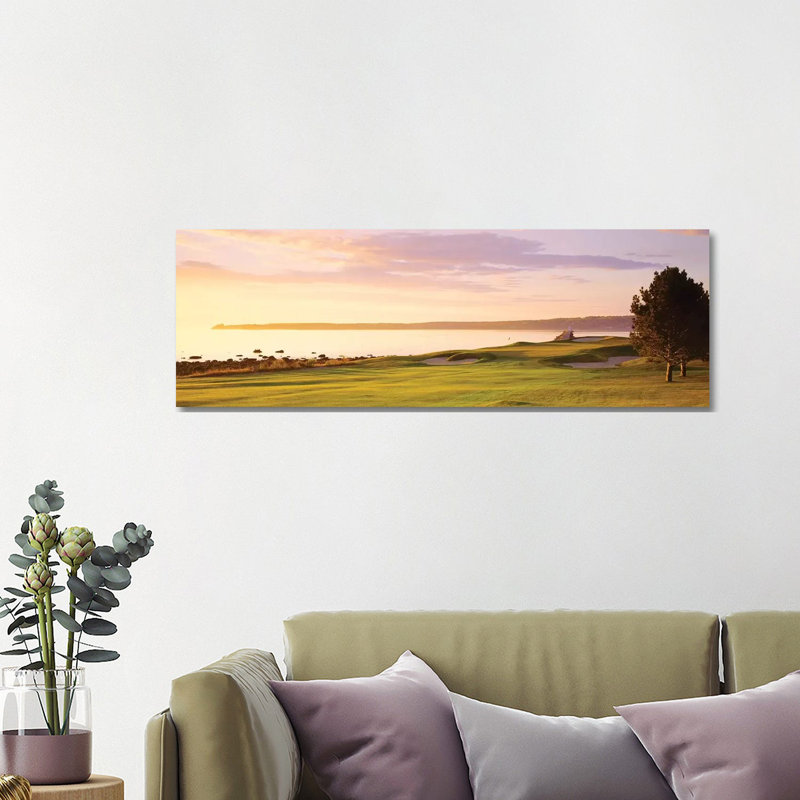 Sunrise Golf Course ME USA by Panoramic Images - Wrapped Canvas Panoramic Print, 121.92 cm H x 40.64 cm W x 1.91 cm D