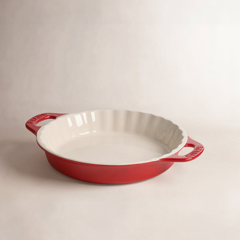 Staub Ceramic 9-inch Pie Dish, Cherry