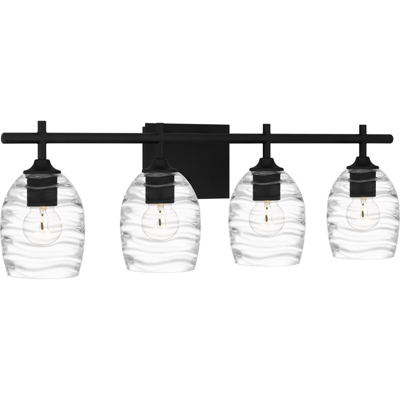 Éclairage pour meuble-lavabo à 4 lumières Aracelly