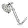 Single Extension Arm 7-Setting Adjustable Shower Head