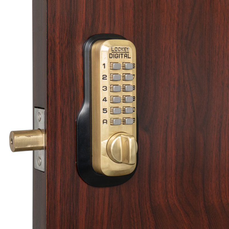 One Sided Deadbolt, Satin Brass