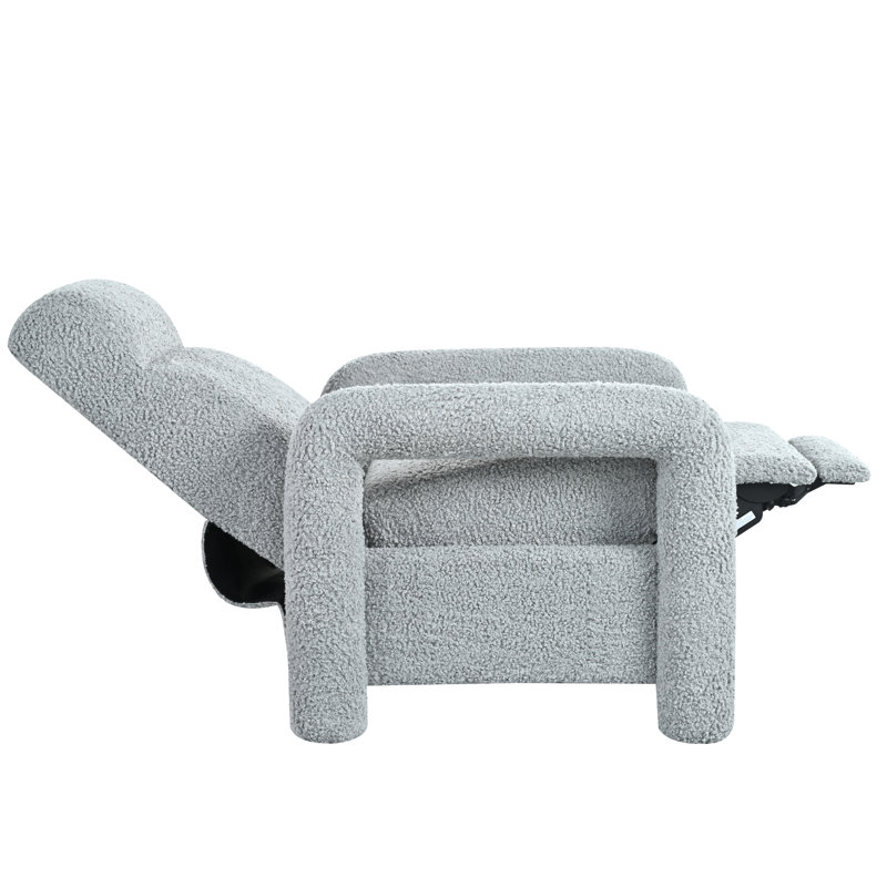 Fauteuil inclinable 31,25 po avec dossier inclinable et dossier réglable, gris clair, Gris clair