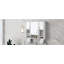 Armoire de salle de bain murale moderne, armoire de salle de bain avec miroir, armoire à pharmacie avec barre à serviettes-1437068859