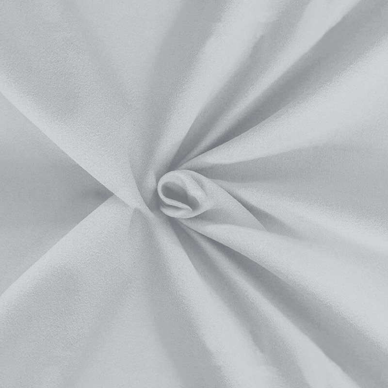 Soft & Breathable Microfiber Extra Deep Fitted Sheet, Silver, Kingsize (5')