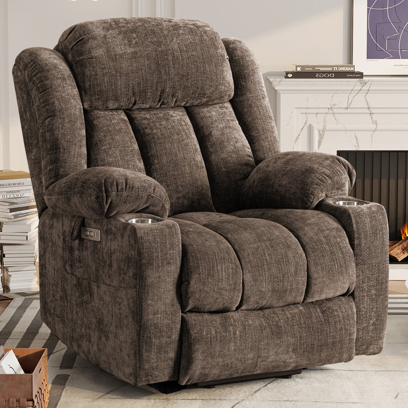 Fauteuils inclinables électriques Zisel, Brun