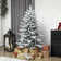 Arbre de Noël, pin entièrement floqué, assemblage facile