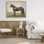 Cadre flottant espresso avec portrait de cheval, design par Petal Prints Design-1657856436-1657856439
