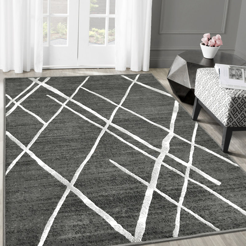 Abstract Indoor Rug, Rectangle 7'10" x 10'