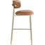 Tabouret de bar rembourré en cuir Lupita-840074834-840074843