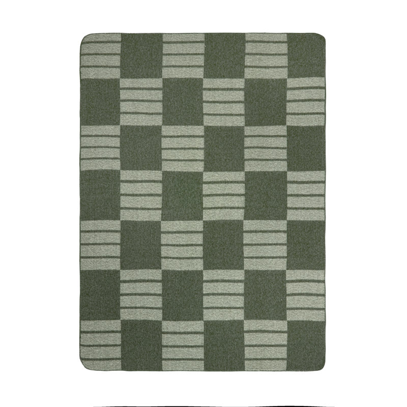 Harlech Woven Reversible Throw, Green
