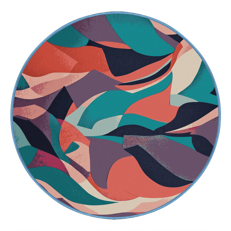 Pixel Dream Rug, Round 6'