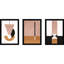 «Candrea Venice Abstract Trio - lot de 3» par Alexander Ginzburg, reproduction d'art encadrée-61460102-61460104