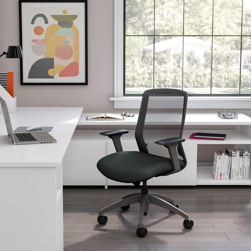 Neo Lite Ergonomic Synchro Tilt Task Chair from 9to5 Seating, Gray, Gray