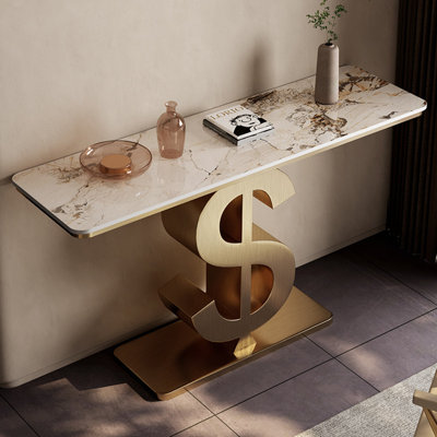 Console de style moderne en pierre frittée