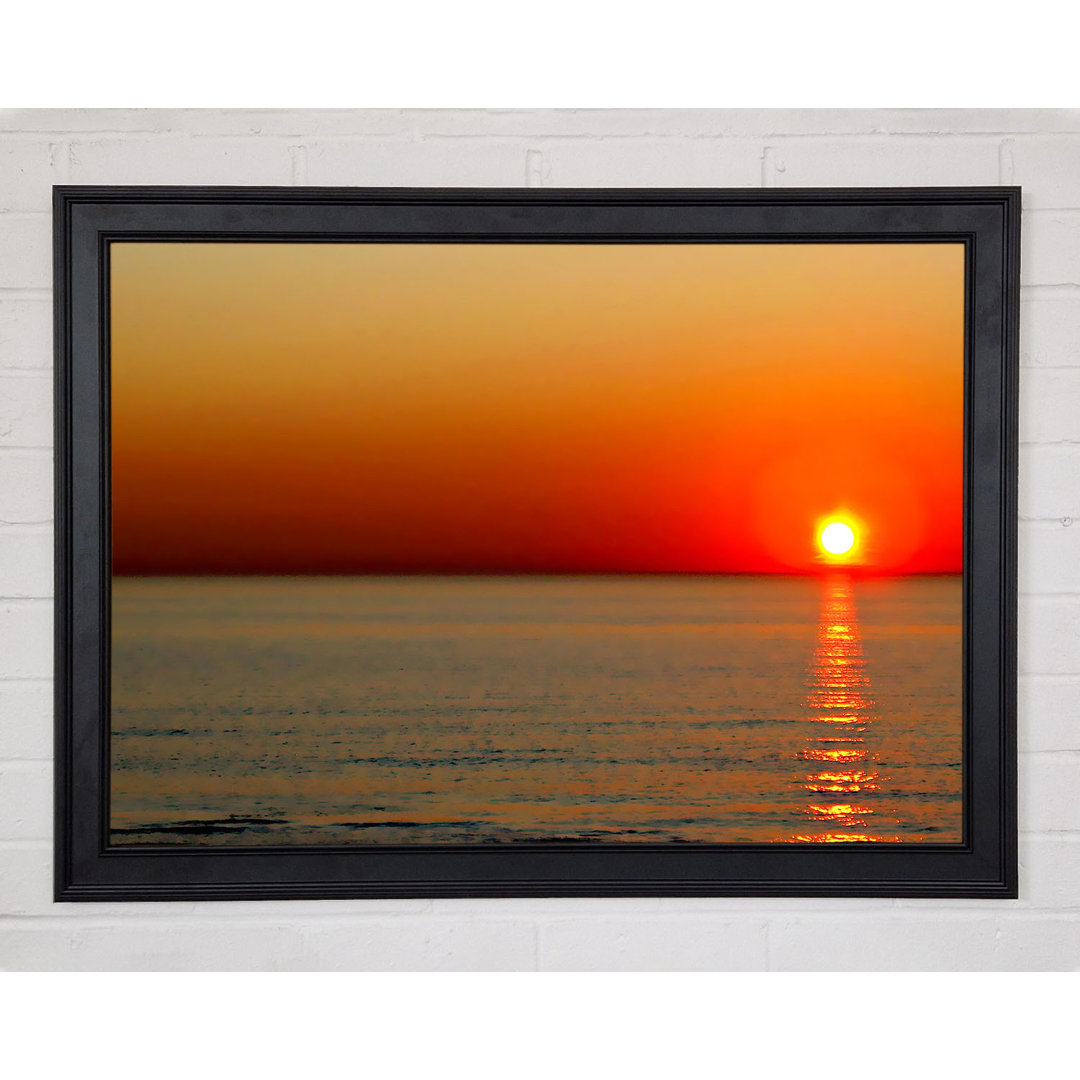 Gerahmtes Leinwandbild Sunset Red Blaze