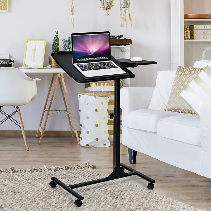 71cm H x 64cm W Laptop/Tablet Storage Cart with Wheels