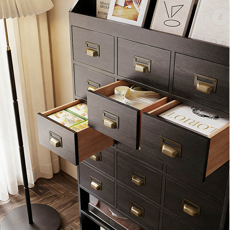 Armoire de rangement multifonctionnelle à grande capacité, Gris