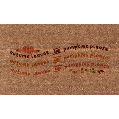 Paillasson Fatoom Autumn Leaves And Pumpkin