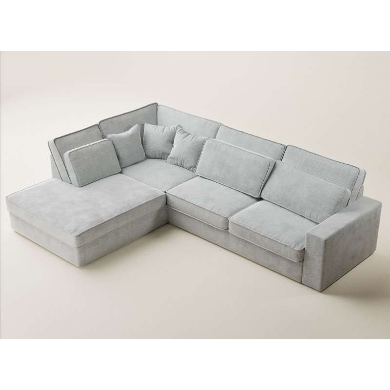 5 Seater Corner Sofa , Left Hand Facing, Grey