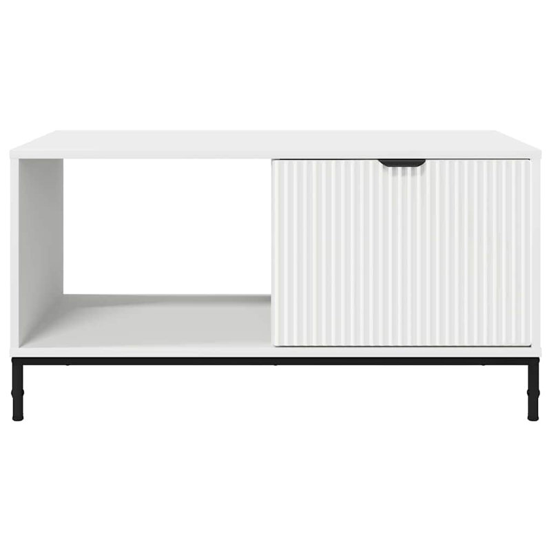 Coffee Table with Storage, White