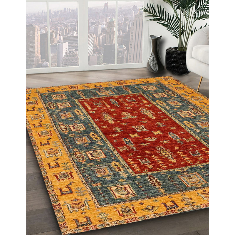 Tapis abstrait moderne 2865, Rond 8 pi
