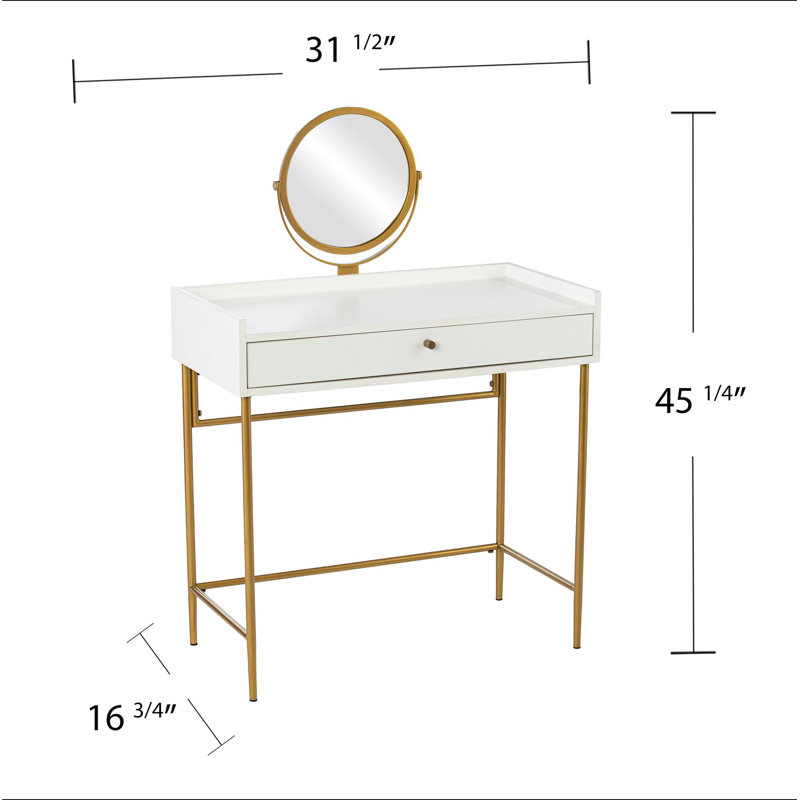 Coiffeuse Derald avec miroir