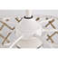 Ventilateur de plafond 6 lumières avec télécommande 25 pouces Shaunda