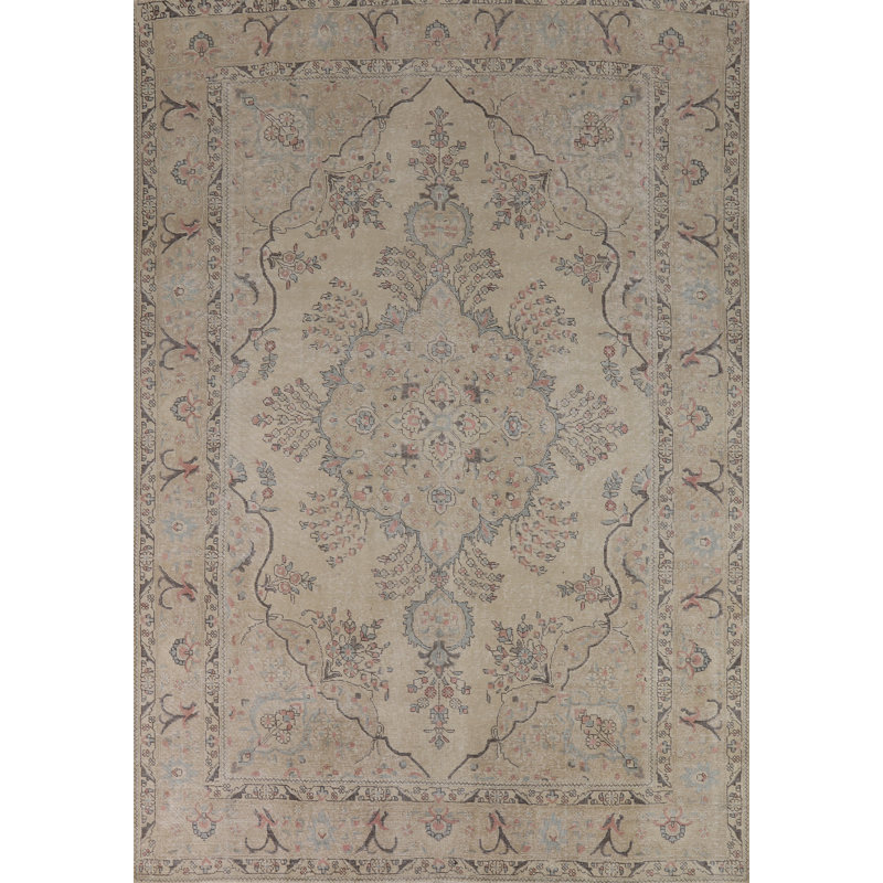 Tapis traditionnel fait à la main 8 x 11