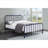 Metal Platform Bed for Residential Bedroom Use, Rich Blue Finish, Queen Size No Box Spring Required-1985106385