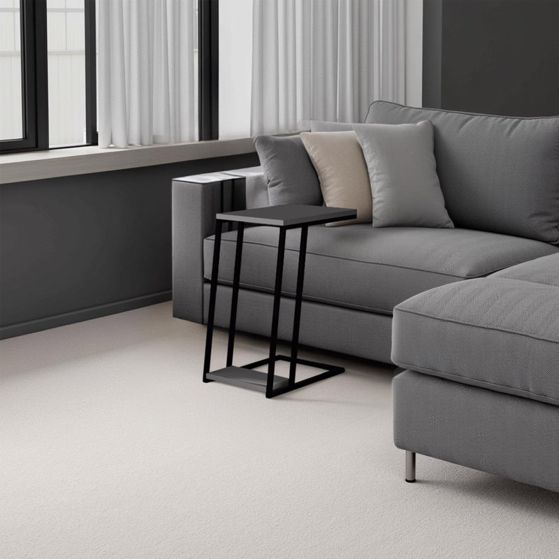 Metal Frame Sofa Laptop Table, Grey