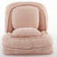 Chaise de salon rose confortable, 5 angles réglables, économie d'espace en métal, positions, pour la décoration