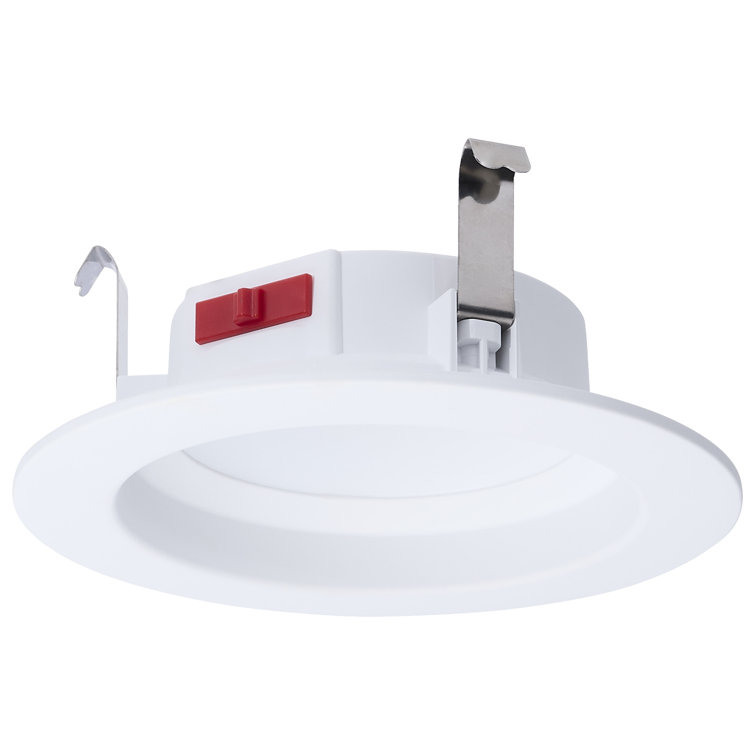 6 Watt LED Downlight Retrofit 4 Inch CCT Selectable Round White Finish