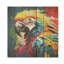 Pop Art, perroquet, ara, portrait, impression sur bois-1005248428