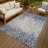 Machine Washable Indoor/Outdoor Chantille ACN2439 Stripes Rug-732484182-732484177