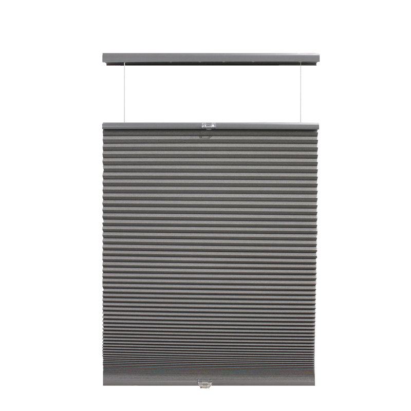 Linen Avenue Cordless Cellular Top Down Bottom Up Blackout Shade (Arrives 1/4" Narrower), Dark Gray, 48" L, 37" W