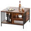 Table basse à plateau relevable avec rangement Farmhouse