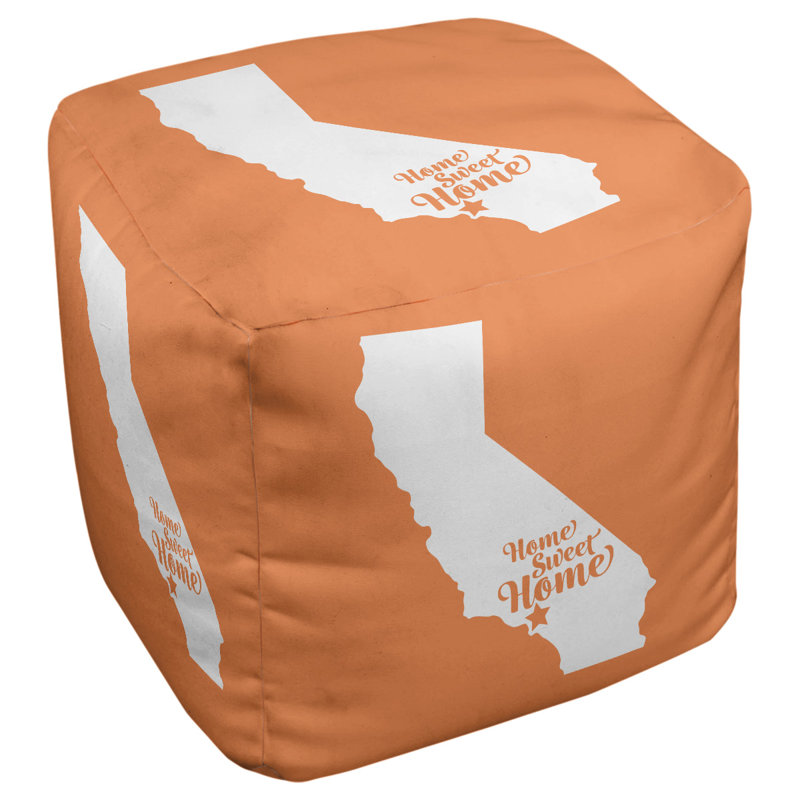 Repose-pieds à cubes los angeles the home, Orange